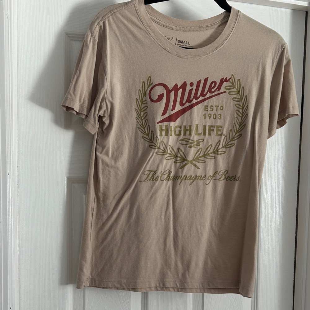 Miller High Life Tan T-Shirt
